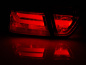 Preview: LED Lightbar Design Rückleuchten für BMW 3er E90 05-08 rot/klar mit LED Blinker